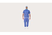 BARRIER Clean Air Suit öltözetet viselő műtős elölnézetből
